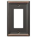 Amertac Switch Wallplate, 1 Gang, Steel, Aged Bronze 149RDB